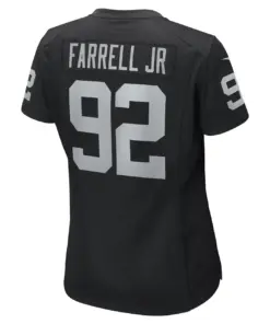 Neil Farrell Jr. Las Vegas Raiders Nike Women's Game Player Jersey - Black - Image 4
