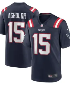 Alternative view of Nelson Agholor New England Patriots Nike Game Player Jersey - Navy