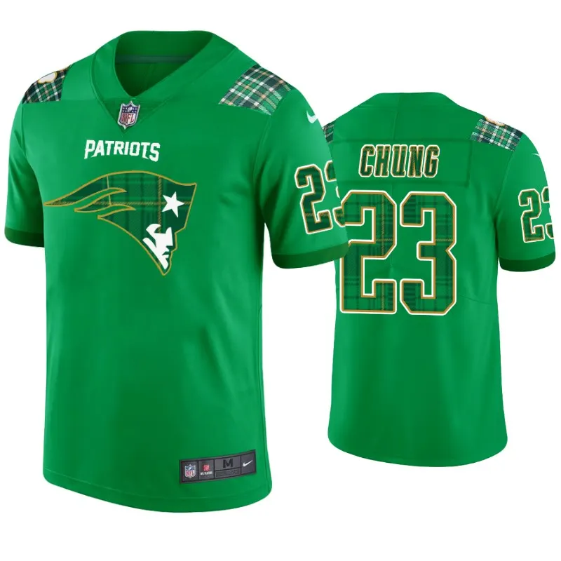 Patrick Chung New England Patriots Nike St. Patrick's Day Jersey - Kelly Green