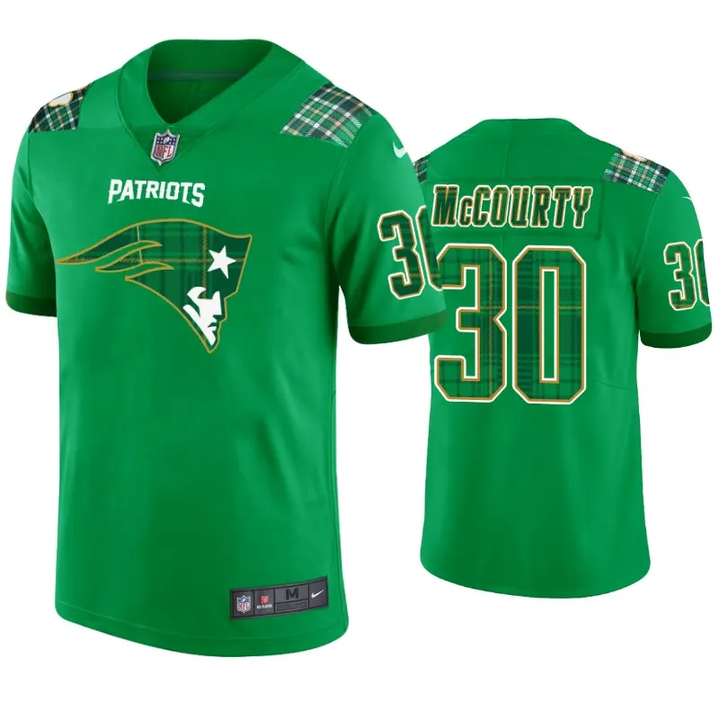 Jason McCourty New England Patriots Nike St. Patrick's Day Jersey - Kelly Green