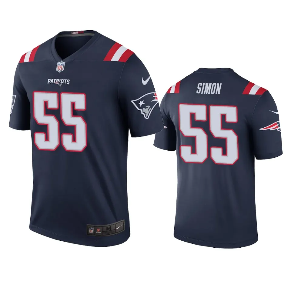 John Simon New England Patriots Nike Color Rush Legend Jersey - Navy