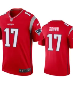Antonio Brown New England Patriots Nike Inverted Legend Jersey - Red