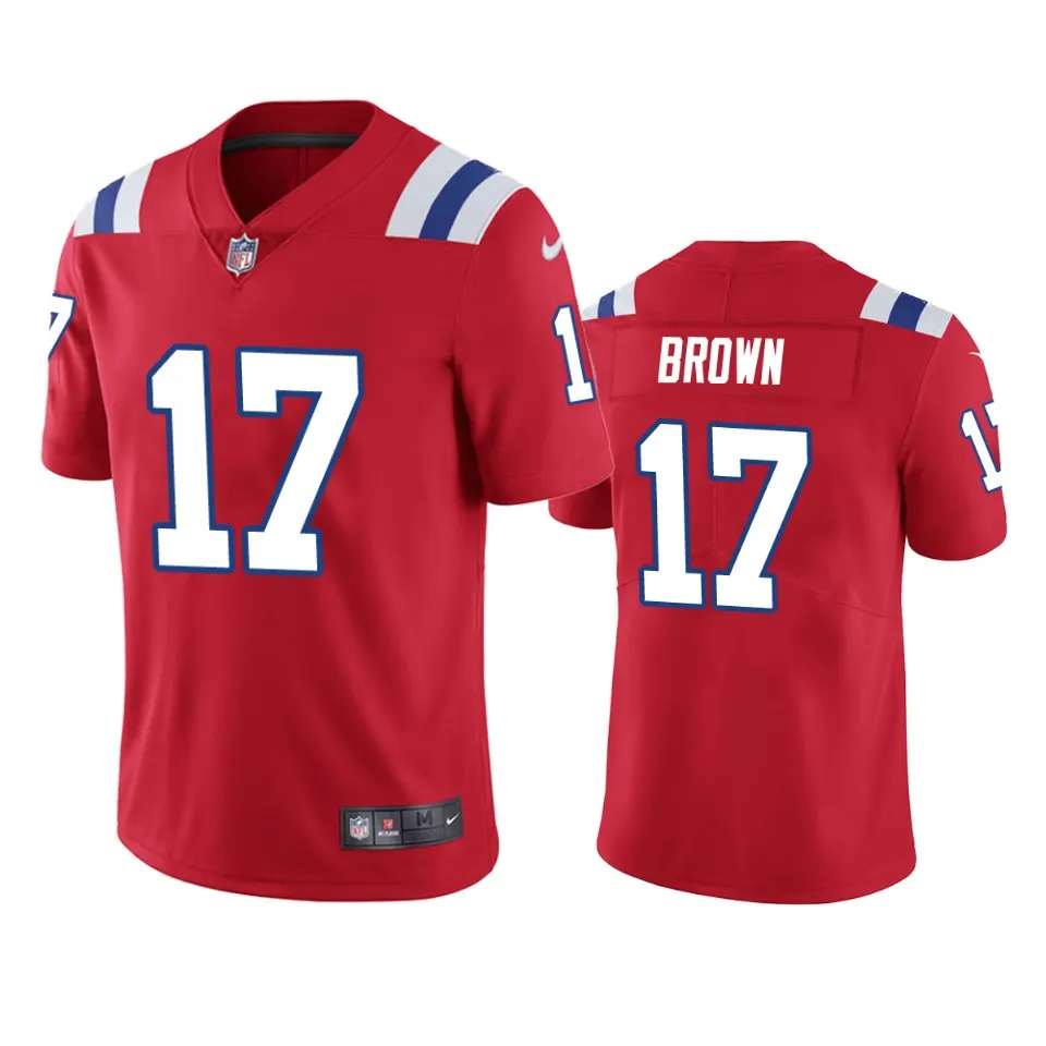 Antonio Brown New England Patriots Nike Vapor Limited Jersey - Red