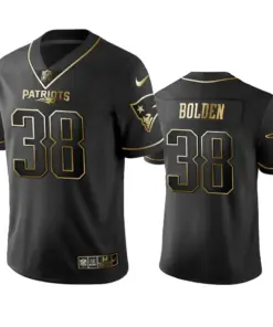Brandon Bolden New England Patriots Nike 2019 Golden Edition Vapor Untouchable Limited Jersey - Anthracite