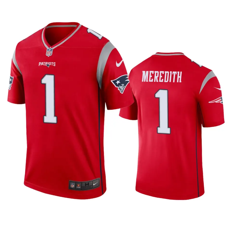 Cameron Meredith New England Patriots Nike Inverted Legend Jersey - Red