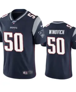 Chase Winovich New England Patriots Nike 100th Season Vapor Limited Jersey - Navy
