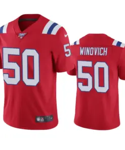 Chase Winovich New England Patriots Nike 100th Season Vapor Limited Jersey - Red