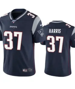 Damien Harris New England Patriots Nike 100th Season Vapor Limited Jersey - Navy