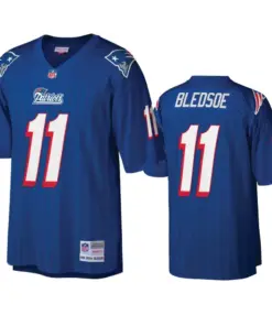 Drew Bledsoe New England Patriots Mitchell & Ness Vintage Replica Jersey - Royal Blue