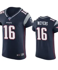 Jakobi Meyers New England Patriots Nike 100th Season Vapor Elite Jersey - Navy