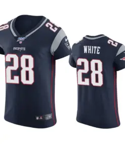 James White New England Patriots Nike 100th Season Vapor Elite Jersey - Navy