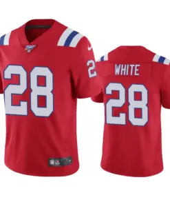 James White New England Patriots Nike 100th Season Vapor Limited Jersey - Red
