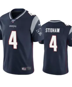 Jarrett Stidham New England Patriots Nike 100th Season Vapor Limited Jersey - Navy