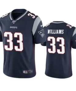 Joejuan Williams New England Patriots Nike 100th Season Vapor Limited Jersey - Navy