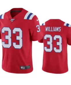 Joejuan Williams New England Patriots Nike 100th Season Vapor Limited Jersey - Red