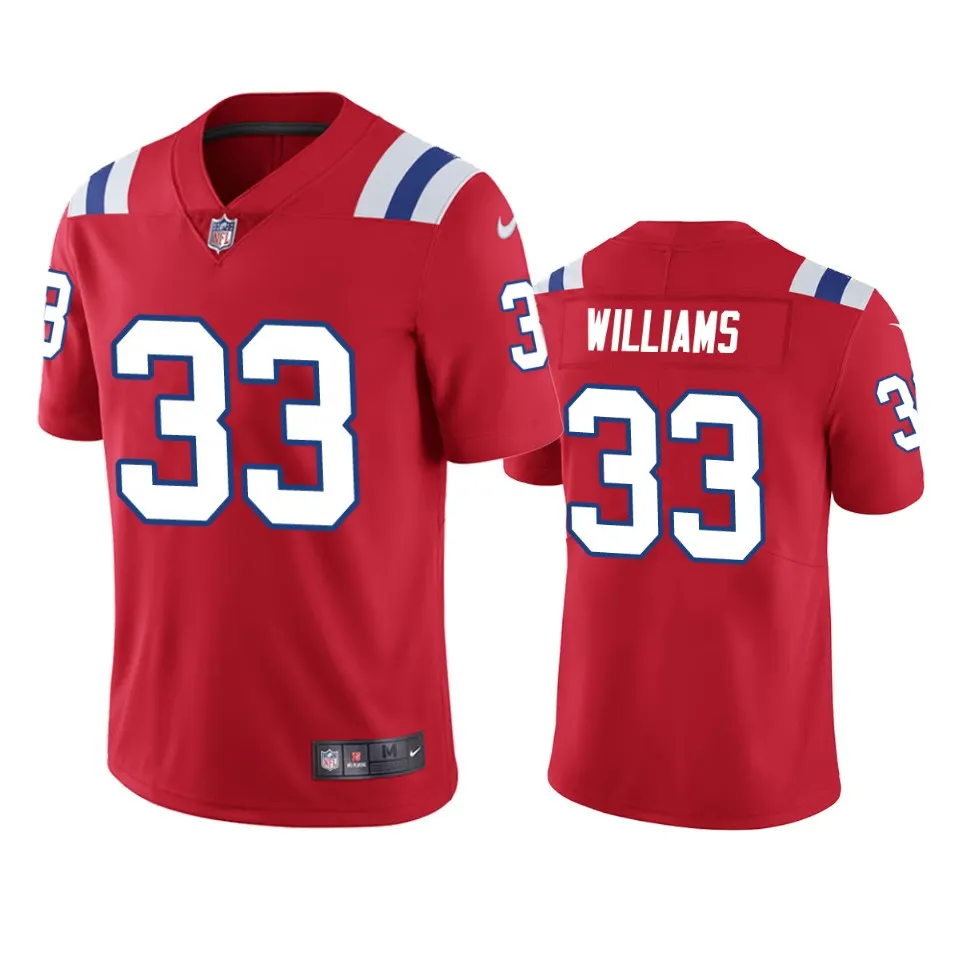 Joejuan Williams New England Patriots Nike Vapor Limited Jersey - Red