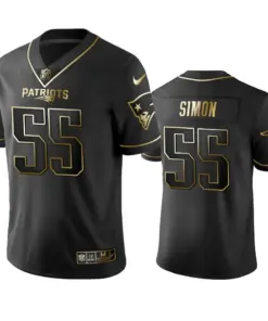 John Simon New England Patriots Nike 2019 Golden Edition Vapor Untouchable Limited Jersey - Black