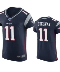 Julian Edelman New England Patriots Nike 100th Season Vapor Elite Jersey - Navy
