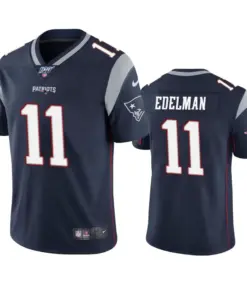 Julian Edelman New England Patriots Nike 100th Season Vapor Limited Jersey - Navy