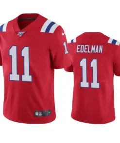 Julian Edelman New England Patriots Nike 100th Season Vapor Limited Jersey - Red