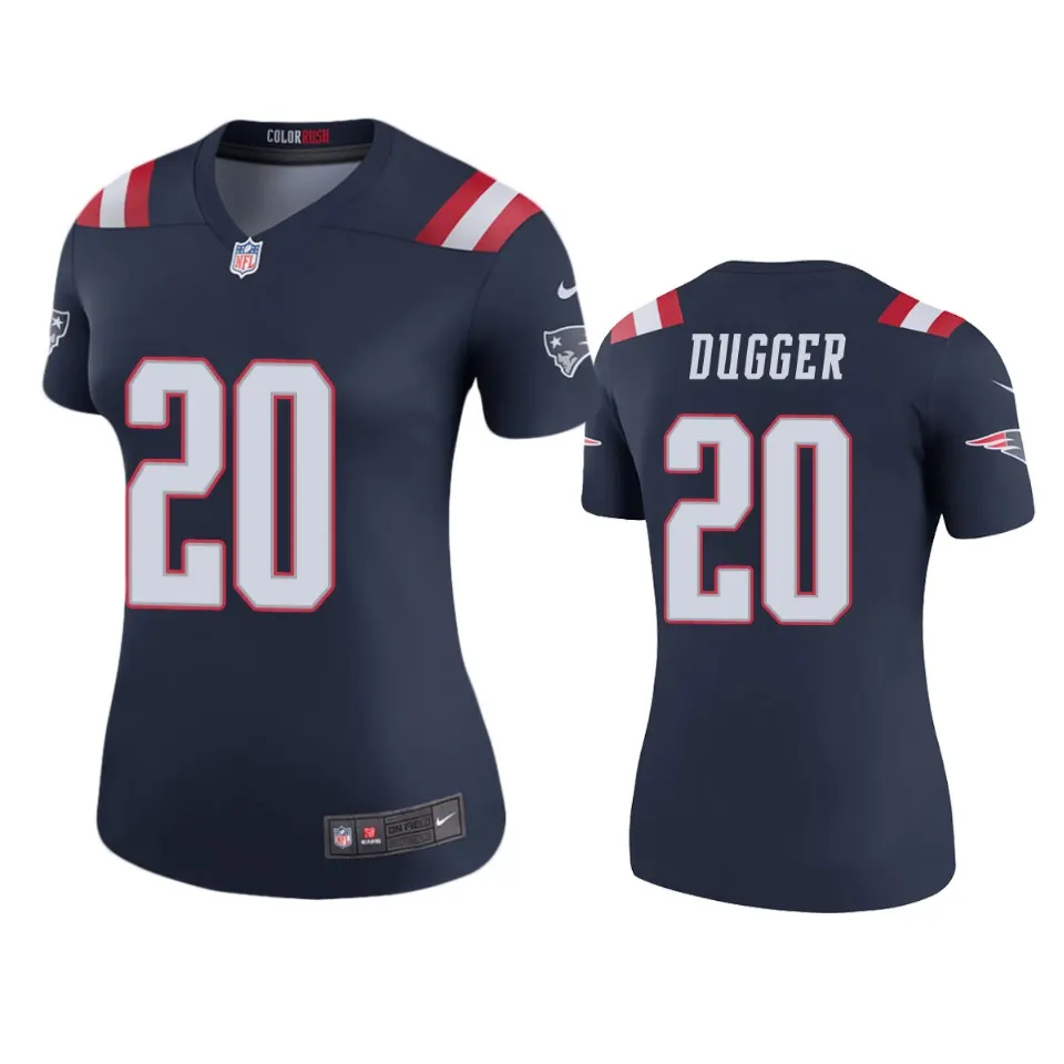 Kyle Dugger New England Patriots Nike Color Rush Legend Jersey - Navy