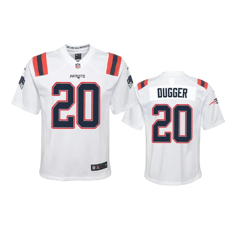 Kyle Dugger New England Patriots Nike 2020 NFL Draft Game Jersey - White