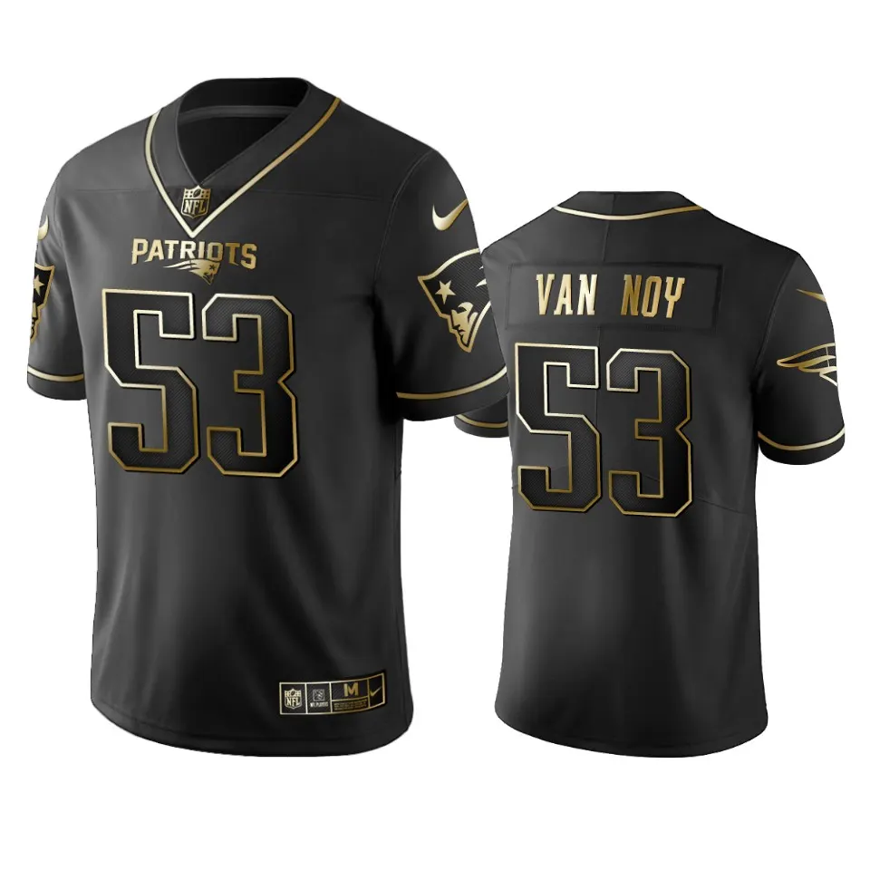 Kyle Van Noy New England Patriots Nike 2019 Golden Edition Vapor Untouchable Limited Jersey - Black