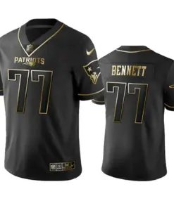 Michael Bennett New England Patriots Nike 2019 Golden Edition Vapor Untouchable Limited Jersey - Black
