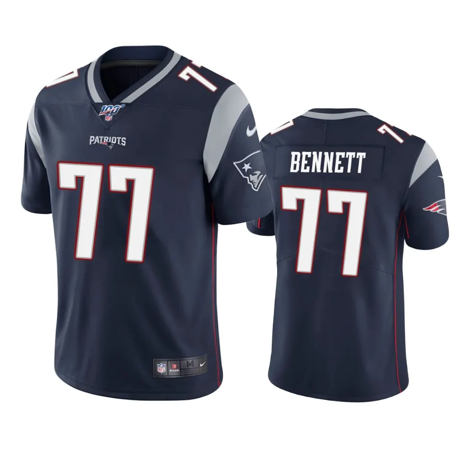 Michael Bennett New England Patriots Nike 100th Season Vapor Limited Jersey - Navy