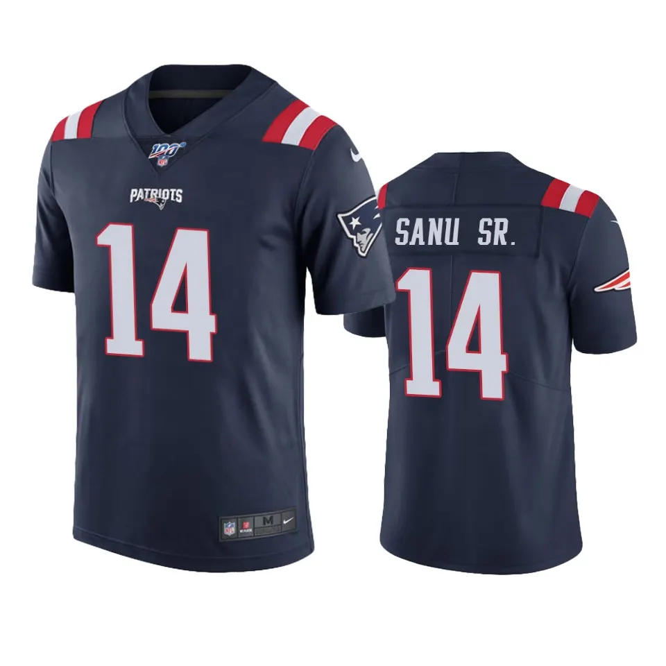 Mohamed Sanu New England Patriots Nike 100th Season Color Rush Limited Jersey - Navy
