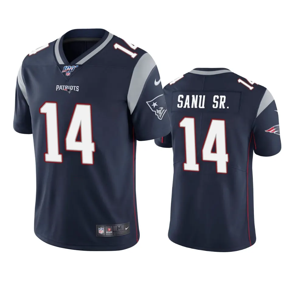 Mohamed Sanu New England Patriots Nike 100th Season Vapor Limited Jersey - Navy