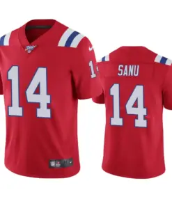 Mohamed Sanu New England Patriots Nike 100th Season Vapor Limited Jersey - Red