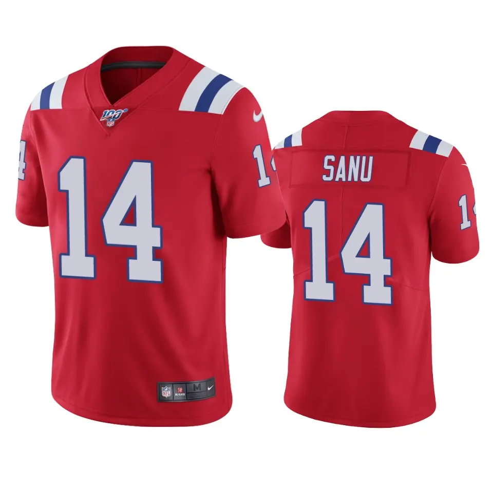 Mohamed Sanu New England Patriots Nike 100th Season Vapor Limited Jersey - Red