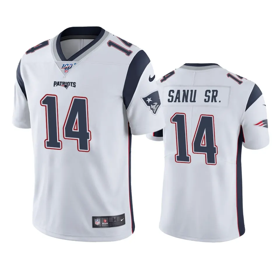 Mohamed Sanu New England Patriots Nike 100th Season Vapor Limited Jersey - White