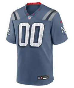 Alternative view of New England Patriots Nike Rivalries Collection Custom Game Jersey Mens - Gray