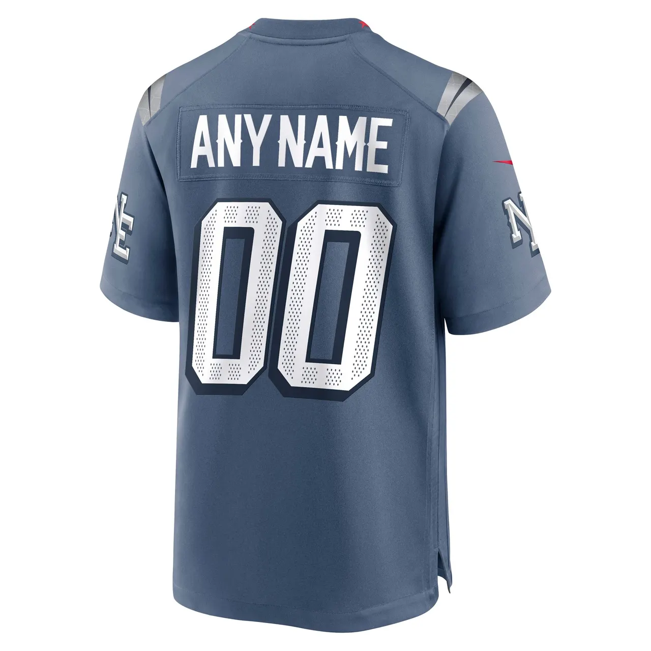New England Patriots Nike Rivalries Collection Custom Game Jersey Mens - Gray - Image 3