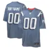 New England Patriots Nike Youth Rivalries Collection Custom Game Jersey - Grey