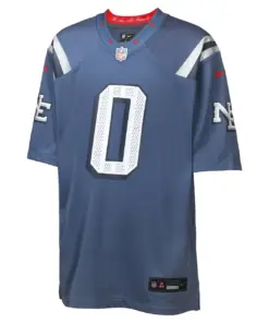 Alternative view of Christian Gonzalez New England Patriots Nike Youth Rivalries Collection Game Jersey - Navy - Christian Gonzalez - Navy