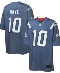 Drake Maye New England Patriots Nike Youth Rivalries Collection Game Jersey - Navy - Drake Maye - Navy