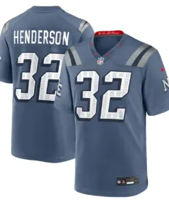 TreVeyon Henderson New England Patriots Nike Rivalries Collection Game Jersey - Navy - TreVeyon Henderson Mens - Blue