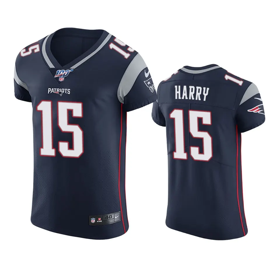 N'Keal Harry New England Patriots Nike 100th Season Vapor Elite Jersey - Navy