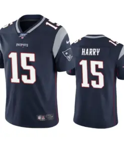 N'Keal Harry New England Patriots Nike 100th Season Vapor Limited Jersey - Navy