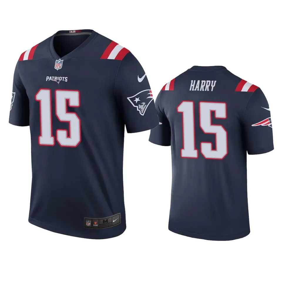 N'Keal Harry New England Patriots Nike Color Rush Legend Jersey - Navy