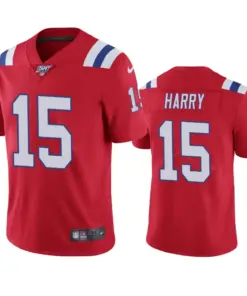 N'Keal Harry New England Patriots Nike 100th Season Vapor Limited Jersey - Red