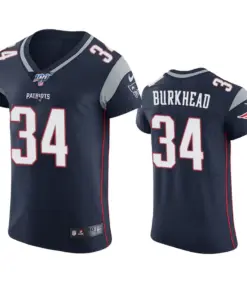 Rex Burkhead New England Patriots Nike 100th Season Vapor Elite Jersey - Navy