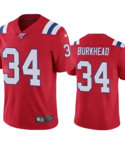 Rex Burkhead New England Patriots Nike 100th Season Vapor Limited Jersey - Red