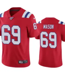 Shaq Mason New England Patriots Nike 100th Season Vapor Limited Jersey - Red