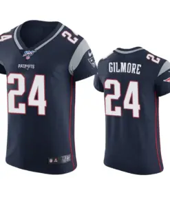 Stephon Gilmore New England Patriots Nike 100th Season Vapor Elite Jersey - Navy