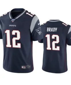 Tom Brady New England Patriots Nike 100th Season Vapor Limited Jersey - Navy