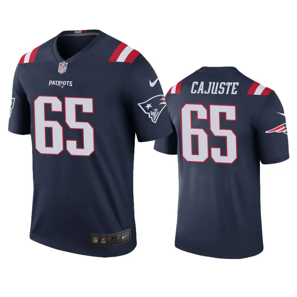 Yodny Cajuste New England Patriots Nike Color Rush Legend Jersey - Navy